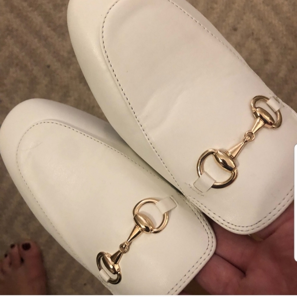 Leather Loafers with Gold Accent - Picture 2 of 6